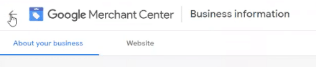 Google Merchant Center Screenshot