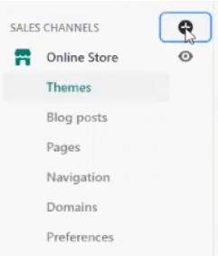 Adding Sales Channel in Shopify