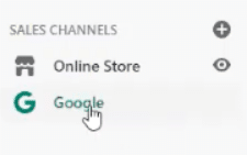 Google Sales Channel in Shopify