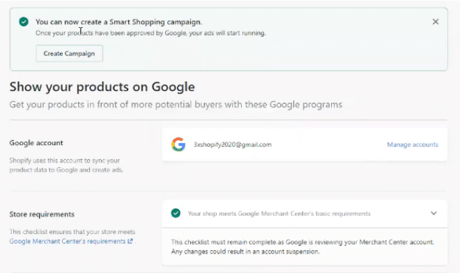 Product Feed Setup Shopify Google Ads Integration