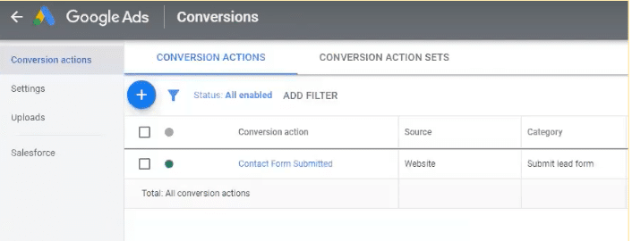 View your conversion actions in your Google Ads dashboard