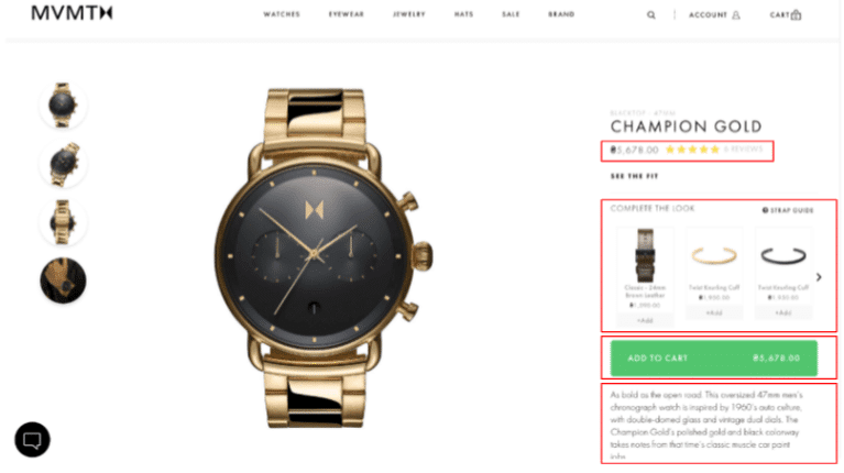 eCommerce website product page CRO