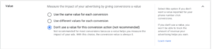Google Ads standard call tracking - value