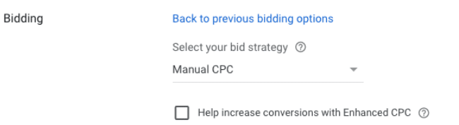 Google Ads brand campaign tutorial - manual CPC bidding strategy