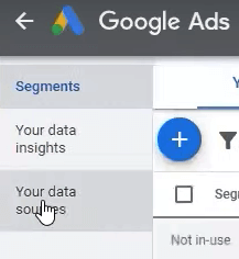 your data sources in Google Ads