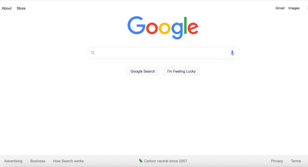 Google search bar