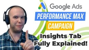 Performance Max insights tab YouTube thumbnail | Solutions 8