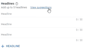 Performance Max headlines