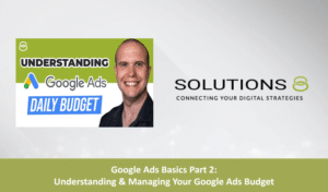 Google Ads Basics Part 2 Understanding & Managing Your People Ads Budget