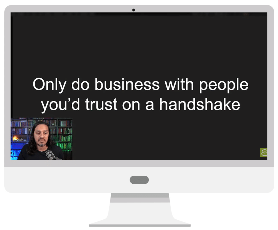 do business with people you trust