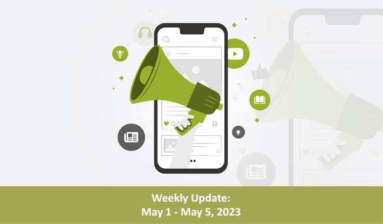 Weekly Update: May 1 – May 5, 2023