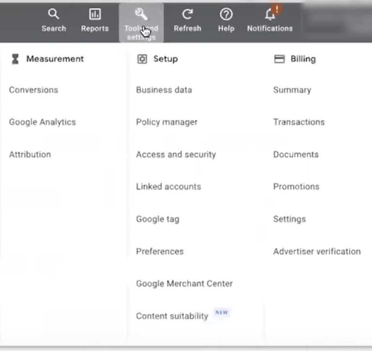 screenshot tools and settings