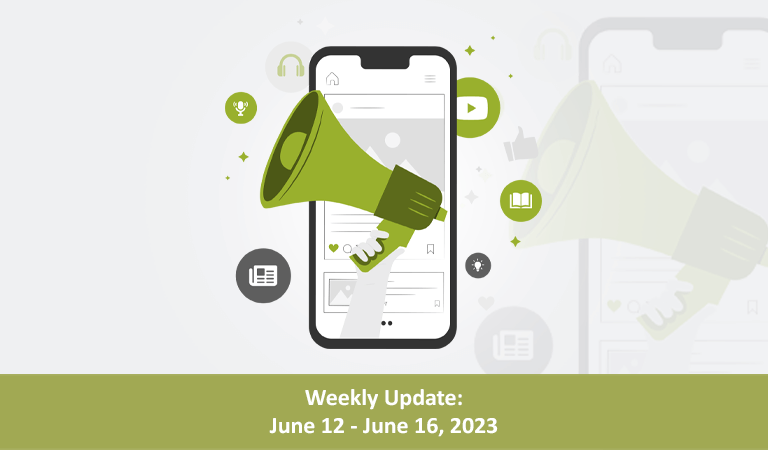Weekly Update: June 12  – June 16, 2023