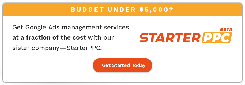 StarterPPC paid traffic management for small business - Google Ads