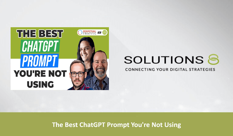 The Best ChatGPT Prompt You're Not Using - AI & Marketing