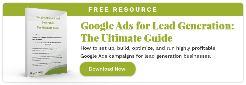Free resource, the Google Ads for lead generation