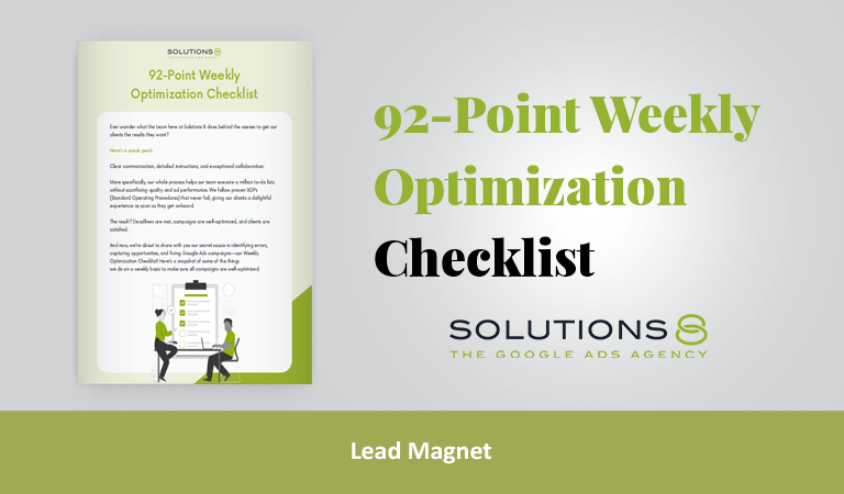 92-Point Weekly Optimization Checklist
