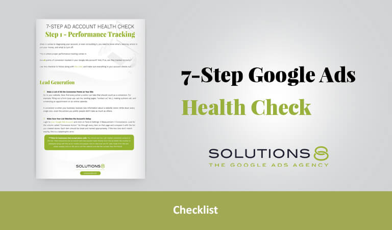 Checklist: 7-Step Google Ads Health Check